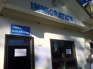 タイ・メーサイとミャンマー・タチレク(タチレイ)の国境